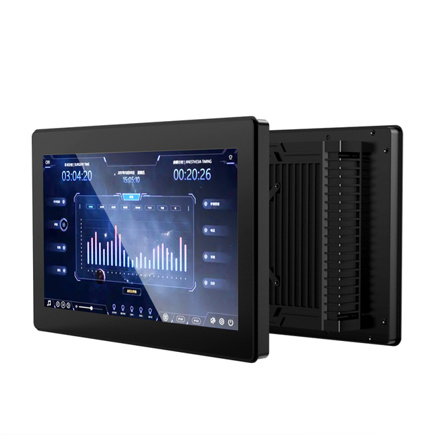 18.5 Inch Flat Screen Energy Saving Bright Adjustment Touch Screen Panel PC Embedded Wall Mounted Industrial Computer
