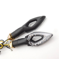 12V LED-shaped Turn signal Light with Flashing Lights and Brake Lights; Flow Indicator.