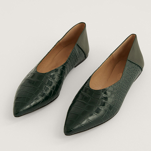 Logo personalizzato di Alta Qualità Confortevole <span class=keywords><strong>Punta</strong></span> <span class=keywords><strong>A</strong></span> <span class=keywords><strong>Punta</strong></span> Slip-on Vestito Da Balletto Appartamenti <span class=keywords><strong>A</strong></span> Piedi Scarpe Basse per Le Donne - Product Image 2