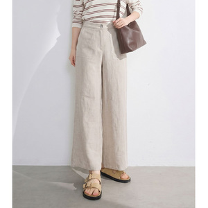 <span class=keywords><strong>Pantaloni</strong></span> Muguyu in <span class=keywords><strong>lino</strong></span> sottile a gamba dritta e larga con doppie tasche <span class=keywords><strong>Pantaloni</strong></span> estivi casual versatili a <span class=keywords><strong>vita</strong></span> <span class=keywords><strong>alta</strong></span> 260604224 - Product Image 5