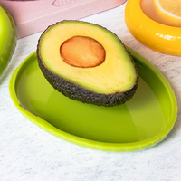 Amerikaanse stijl koelkast bewaarbakjes van siliconen voor fruit en groenten, avocado bewaardoos, herbruikbare opbergcontainers