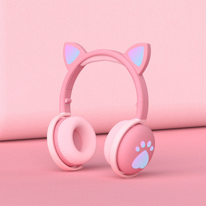 Wireless CheapCute Cat Ear Headphone with Led Glowing for <strong>Children</strong> Gift Listening Music Headsets Led Light on Ear Earphone - Product Image 4