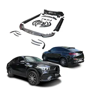 Alerón difusor trasero de carbono seco, rejillas de ventilación de guardabarros, Kit de carrocería de estilo Msy para Mercedes Bens GLE Coupe C167 GLE63 AMG, kit de carrocería