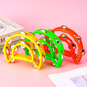 Novedoso tamborín de doble capa, campanilla de mano, juguete educativo para niños de 2 a 6 años, instrumento musical de acompañamiento para escenario - Product Image 1