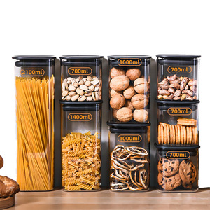 Citylife Best Sale Clear Plastic Container Set Airtight Kitchen Drawer Organizer Pantry Organization Storage Bins Food Container