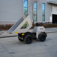 Chargeuse sur pneus électrique Rhinoceros 500 kg, batterie lithium, compacte, haute efficacité, godet de 0,28 m³ pour le transport de matériaux