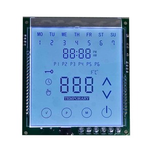 Rất nhỏ lập trình thông minh trong suốt Transflective pin đơn sắc chữ và số 5 chữ số nhiệt 7 phân đoạn TN <span class=keywords><strong>LCD</strong></span> hiển thị - Product Image 2