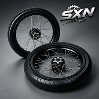 Kit de roues Supermoto 17 pouces pour Talaria XXX X3 MX3 MX4 MX5 Sur-Ron Light Bee, jantes avant et arrière en aluminium CNC, kit de pneus de route