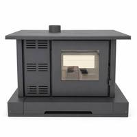 Estufa Industrial de Pellets Fangran 150ZD de Acero Inoxidable Comercial, 12KW de Alta Eficiencia, Certificación CE