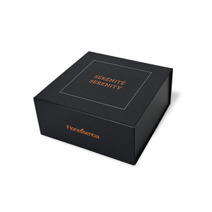 Embalagem de papelão rígido preto com logotipo personalizado caixa de presente de luxo com fecho magnético atacado de fábrica para carimbo de design personalizado - Product Image 3