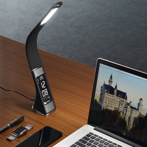 Lámpara de Mesa LED Flexible con Pantalla de Calendario y Función de Alarma y Repetición, Ideal para el Trabajo y el Estudio - Product Image 5