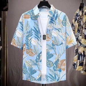 Nouveauté 2025 Chemise Hawaïenne pour Hommes – Chemise de <span class=keywords><strong>Plage</strong></span> d'Été à Manches Courtes, Imprimé Floral Vintage, Légère et Style Rétro pour Ados - Product Image 1