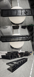 FUGU Respuesta rápida a lluvia intensa Sistema de drenaje de HDPE Drenaje de zanja en forma de <span class=keywords><strong>U</strong></span> de plástico negro con cubierta - Product Image 5