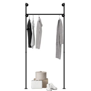 Boutique Porte-vêtements et bijoux mural robuste <span class=keywords><strong>Barre</strong></span> de vêtements suspendue à <span class=keywords><strong>d</strong></span>émontage peu encombrante pour <span class=keywords><strong>cuisine</strong></span> salle de bain - Product Image 3