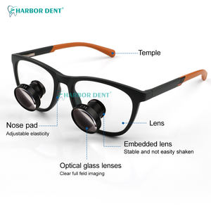 Occhiali Ingrandenti Dentali TTL 2.5X 3.5X con Lenti in Vetro Ottico, Distanza di Lavoro 320-420mm per Chirurgia in Clinica Dentale - Product Image 5