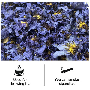Clqq sano fumo blu fiori secchi di loto ninfee calmanti e lenitive alla rinfusa blu tè di loto - Product Image 3