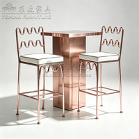 Prix d'usine – Ensemble table haute et chaises de bar minimaliste pour café, événements et comptoirs commerciaux