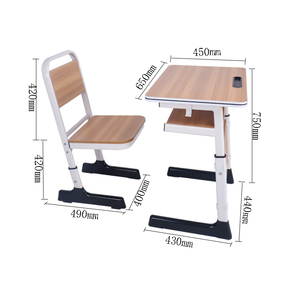Meubles de classe modernes personnalisables pour lycée, <span class=keywords><strong>bureau</strong></span> et chaise réglables en <span class=keywords><strong>hauteur</strong></span> pour adultes - Product Image 5
