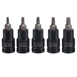 Ensemble d'outils ménagers en aluminium durable de 1/2in Embout E-Torx externe à impact profond avec douille en étoile et poignée comprenant un étui rigide - Product Image 4