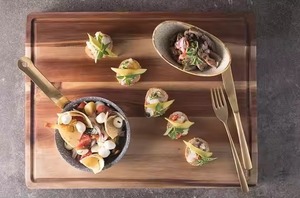 Tabla de cortar de madera de Acacia personalizable, entrega rápida, tabla de cortar con inscripción láser para cocina, carne, fruta, uso doméstico - Product Image 6