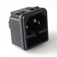 Adaptador Universal de Alta Calidad LZ-14-F2-3P, Enchufe de Corriente CA con 3 Tomas de 10A 250V, Latón/Cobre, Enchufe C14, CE para