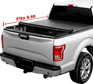 Hot bán Tri gấp cứng xe tải giường tonneau Bìa Tương thích với 2015-2024 <span class=keywords><strong>2025</strong></span> FORD F150 ram1500 dài giường trên đầu trang (6.5ft) - Product Image 1