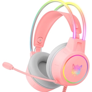 หูฟังแบบครอบหูคุณภาพสูง <span class=keywords><strong>Onikuma</strong></span> <span class=keywords><strong>X15</strong></span> <span class=keywords><strong>PRO</strong></span> หูฟังแบบมีสายสำหรับฟังเพลง พร้อมไฟ <span class=keywords><strong>RGB</strong></span> 3.5+USB พร้อมไมโครโฟนตัดเสียงรบกวน สำหรับเด็กหญิงและเด็กชาย - Product Image 6