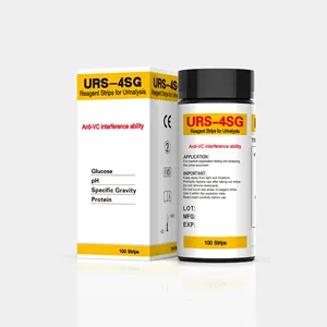Medical Supplier URS-4SG Glucose PH Protein Specific Gravity Anti Vc Urine Test Paper
