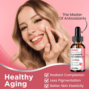 Gotas líquidas de glutatión liposomal con etiqueta privada personalizada, suplemento antioxidante de desintoxicación del hígado con vitamina C oral para adultos - Product Image 4