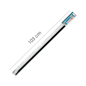 Guarnizione per porta in metallo bianco con spazzola, 1 metro - Product Image 2