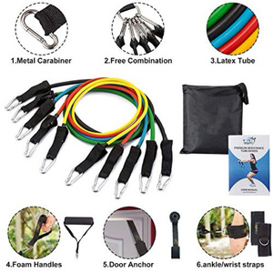 Sports Home Gym Fitness Body Stretching <b>Band</b> Exercise Yoga Loops Pull up Resistance <b>Bands</b> Training 11 Piece Resistance <b>Bands</b> - Product Image 3