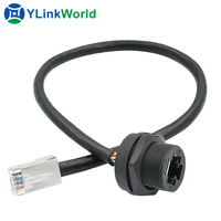 Conector de cable RJ45, conector de arranque CAT5, Cat6, cat7, cat8, cat6a, 6p6c, 8p8c, 10p10c, moldeado IP 68 IP68, tornillo resistente al agua