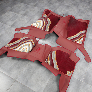 GANE Tapis de sol souple 360° pour intérieur de voiture, design PVC, entièrement enveloppant, adapté à la Porsche Cayenne - Product Image 1