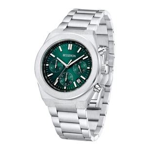 Montre à quartz chronographe tendance pour homme, bracelet en caoutchouc en acier inoxydable, étanche 5ATM, cadran de 42 mm, verre saphir, MIYOTA - Product Image 6