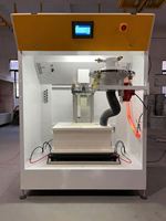 Centro de recubrimiento en polvo automático Equipo de pintura equívoca con componentes de núcleo PLC Línea de recubrimiento en polvo