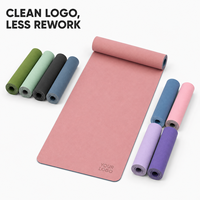Tapis d'entraînement TPE personnalisé avec logo OEM, tapis d'exercice rectangulaire à soutien dense pour centre de loisirs universitaire, fabricant en gros