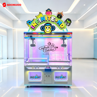 Machine à griffes commerciale pour 2 joueurs, attrape-OVNI, jeu d'arcade à double griffe, machine de rédemption de prix pour peluches et cadeaux