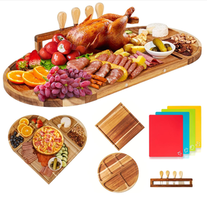 Produits populaires Grand ensemble de planche à charcuterie magnétique Planche à découper en bois d'acacia Fromage et plateau de service pour la maison - Product Image 6