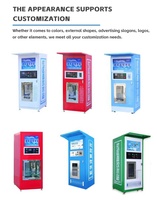 Máquina Expendedora de Agua RO Comercial, Estación de Recarga Inteligente de Autoservicio con Gabinete de Acero Inoxidable, Sistema de Pago Múltiple