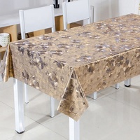 Nappe en PVC tissée RNPT de luxe à motif floral moderne, résistante à la chaleur, imperméable, anti-taches, certifiée SGS, personnalisable, nacrée
