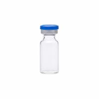 Flacon vide transparent ambré en verre tubulaire pour pénicilline, récipient lyophilisé
