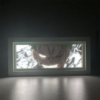 Lampe de table en papier découpé anime personnalisable de haute qualité, décoration d'intérieur, pièce d'art de luxe pour bureau ou salle d'étude