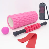 Ensemble de rouleaux en mousse pour Pilates et yoga, matériau EVA durable et écologique, outil de massage avec bande de résistance