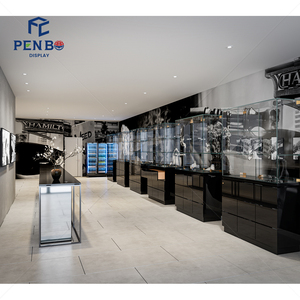 Mostrador <span class=keywords><strong>de</strong></span> Exhibición para Tienda <span class=keywords><strong>de</strong></span> Cigarrillos, Vitrina <span class=keywords><strong>de</strong></span> Vidrio para Tienda <span class=keywords><strong>de</strong></span> Cigarrillos, Mueble <span class=keywords><strong>de</strong></span> Exhibición con Iluminación LED, Diseño General <span class=keywords><strong>de</strong></span> Tienda <span class=keywords><strong>de</strong></span> Cachimbas - Product Image 1