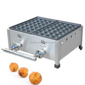 Commercial LPG gas fish pellet grill 3 phase 84 holes fish ball furnace grill with stainless steel non-stick coating takoyaki