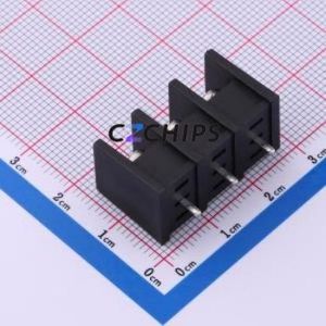 MX35C-8.25-03P-BK01-Cu-S-A Barrier Terminal Block Through hole,P=8.25mm Connector Two Sides 8.25mm 1x3P Straight Pin - Product Image 2