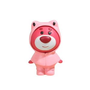 Strawberry Bear Resin Craft Ornament Animal Shape Home Decoration Gift - Product Image 5