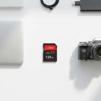 Vente Flash Carte SD3.0 en Plastique V30 U3 C10 128 Go-512 Go 160 Mo/s Lecture Haute Vitesse DDR200 pour Appareils Photo et Appareils Mobiles