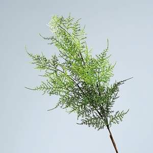 Feuille de Bambou Simulée Fougère Mur Plante Fleur Plastique Verte <span class=keywords><strong>Romarin</strong></span> avec Parfum Vanille Colle Douce Artificielle Verdure de Noël - Product Image 2