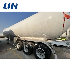 Best Price 30-60m3 Stainless Steel LPG CNG LNG Tanker Gas Tank Trailer For LPG Transport